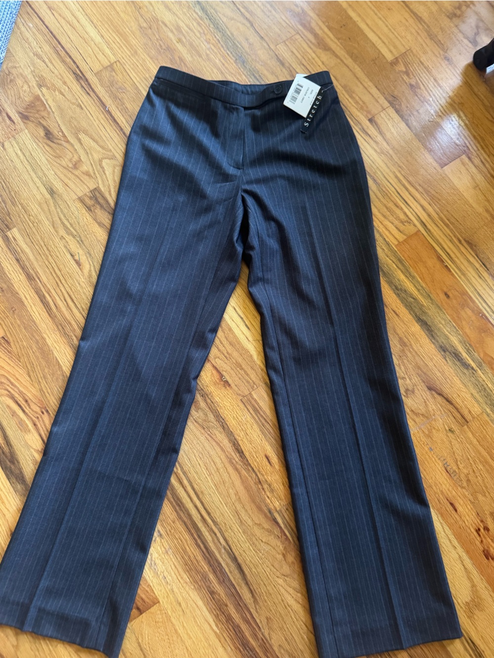 Focus 2000 Women's Black Pinstripe Trousers